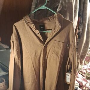 Vans Men's Brown Lightweight Shirt Jacket